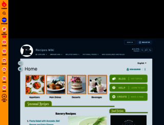 recipes.fandom.com screenshot