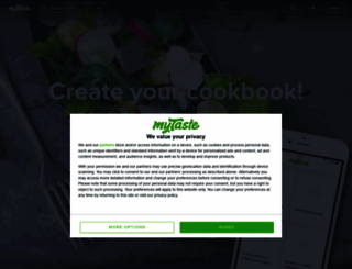 recipes.mytaste.com screenshot