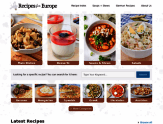 recipesfromeurope.com screenshot