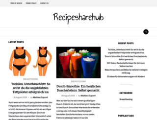 recipesharehub.com screenshot