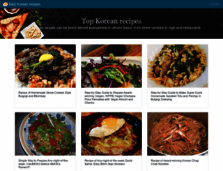 recipeskoreanfood.web.app screenshot