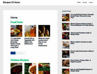recipesofhome.com screenshot