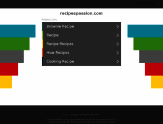 recipespassion.com screenshot