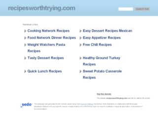 recipesworthtrying.com screenshot
