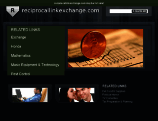 reciprocallinkexchange.com screenshot