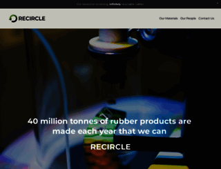 recirclerubber.com screenshot