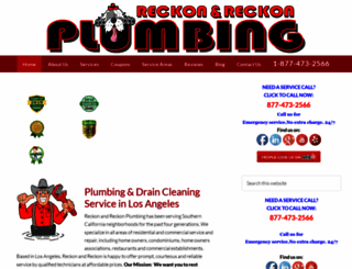 reckonplumbing.com screenshot