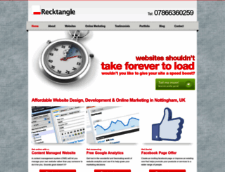 recktangle.co.uk screenshot