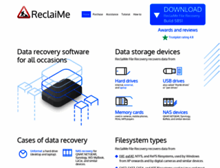 reclaime.com screenshot