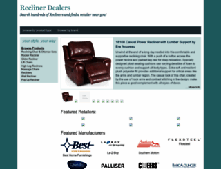 reclinerdealers.com screenshot