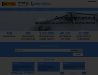 recolecta.fecyt.es screenshot