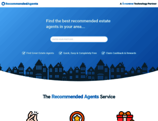 recommendedagents.co.uk screenshot