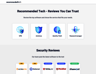 recommendedtech.com screenshot