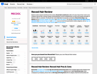 recoolhair.knoji.com screenshot