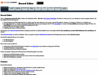 record-editor.sourceforge.net screenshot