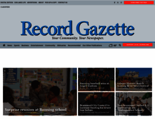 recordgazette.net screenshot