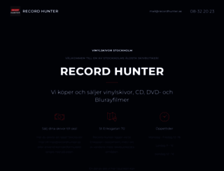 recordhunter.se screenshot