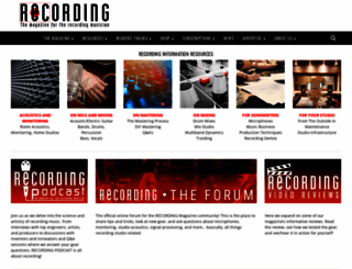 recordingmag.com screenshot