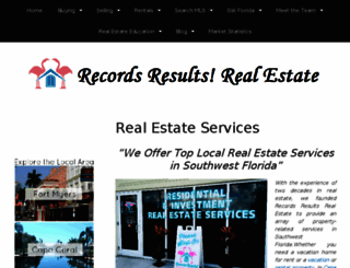 recordsresultsrealestate.com screenshot