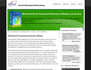 recover2010.excelpasswordrecoverysoftware.org screenshot