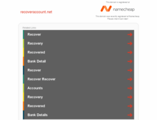 recoveraccount.net screenshot
