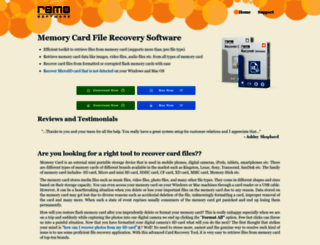 recovercardfiles.com screenshot
