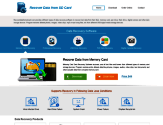 recoverdatafromsdcard.com screenshot