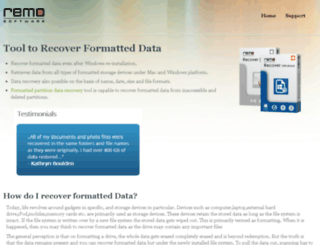 recoverformatteddata.net screenshot
