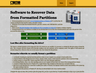 recoverformattedpartition.com screenshot