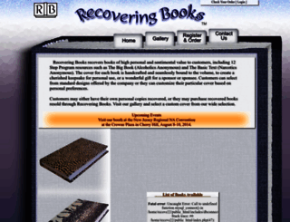 recoveringbooks.com screenshot