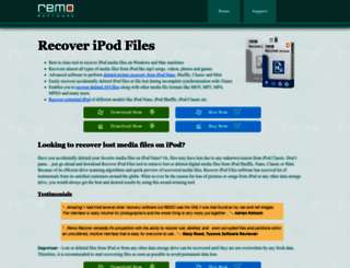 recoveripodfiles.com screenshot