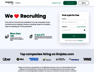 recruit.iimjobs.com screenshot