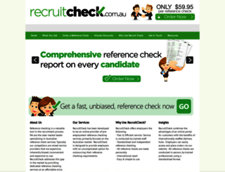 recruitcheck.com.au screenshot