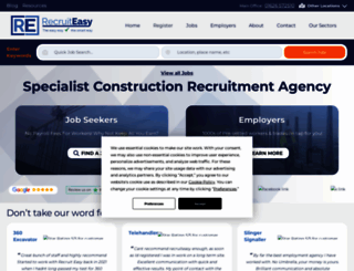 recruiteasy.co.uk screenshot