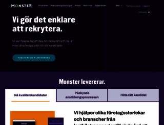 recruiter.monster.se screenshot