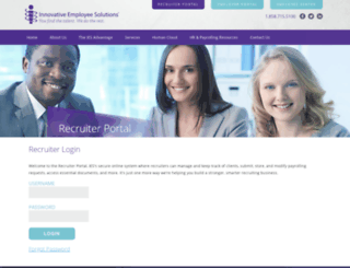 recruiters.innovativeemployeesolutions.com screenshot