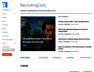 recruitingdaily.com screenshot