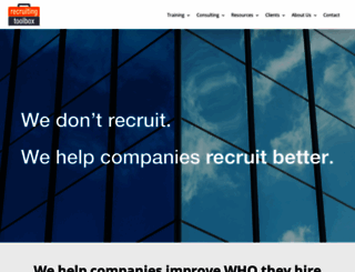 recruitingtoolbox.com screenshot