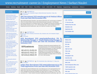 recruitment-career.co.in screenshot