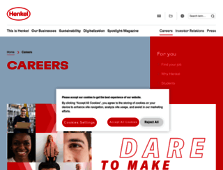 recruitment.henkel.com screenshot