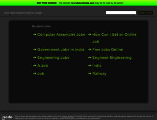 recruitmentindia.com screenshot