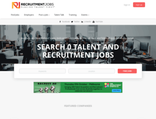 recruitmentjobs.com.au screenshot