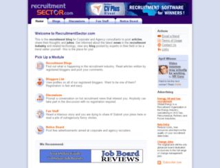 recruitmentsector.com screenshot