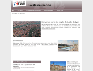 recrutement-mairie.lyon.fr screenshot
