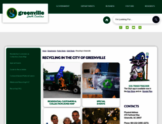 recycle.greenvillesc.gov screenshot