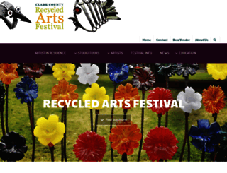 recycledartsfestival.com screenshot