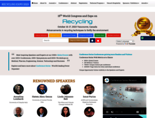 recycling.environmentalconferences.org screenshot