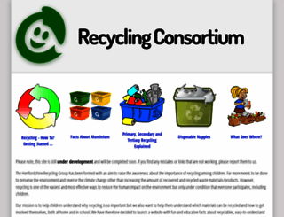 recyclingconsortium.org.uk screenshot