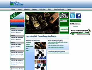recyclingforcharities.com screenshot