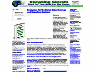 recyclingsecrets.com screenshot